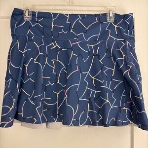 Athleta Ace Tennis Skort 15.5" in Multicolor Blue